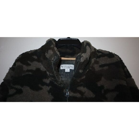 Koolaburra by UGG A458762 Women's Sz L Sage Camo Brushed Back Sherpa Pullover - Picture 3 of 11